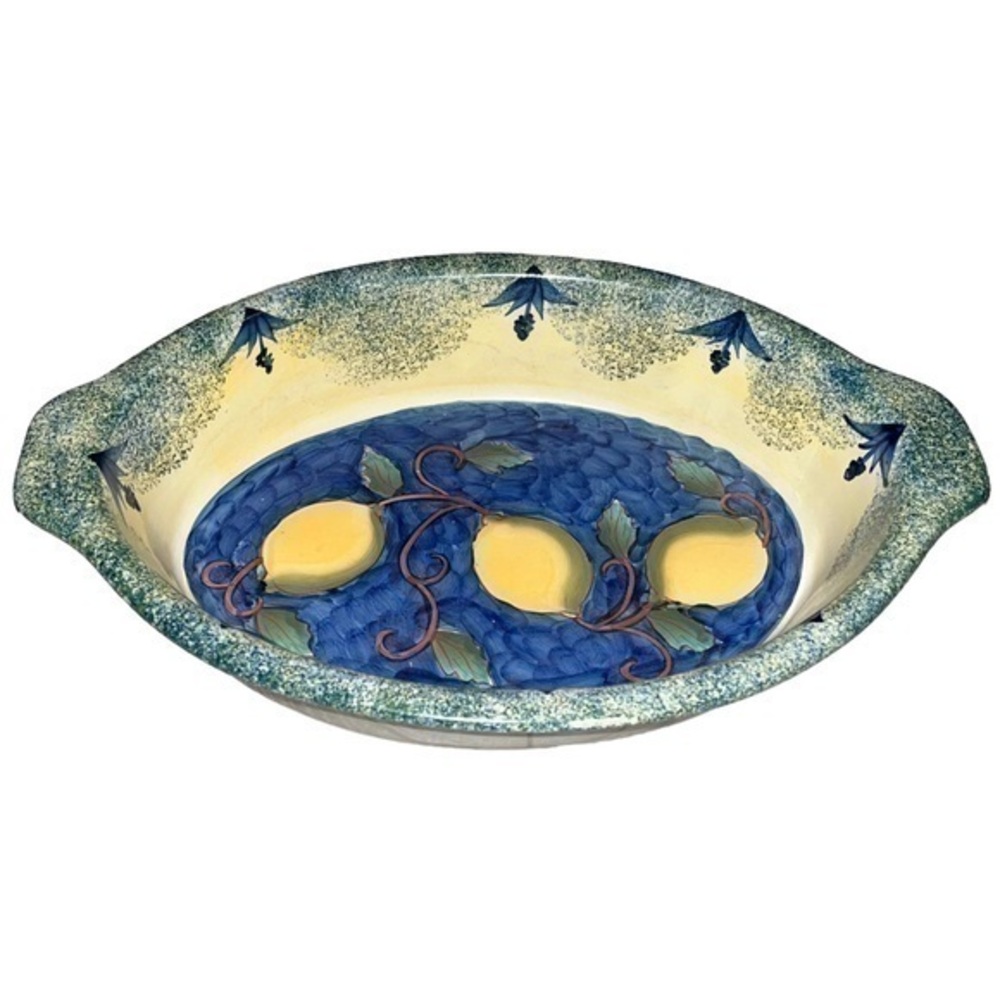 Amalfi Vintage Lemon Ceramic Derp Baking Dish